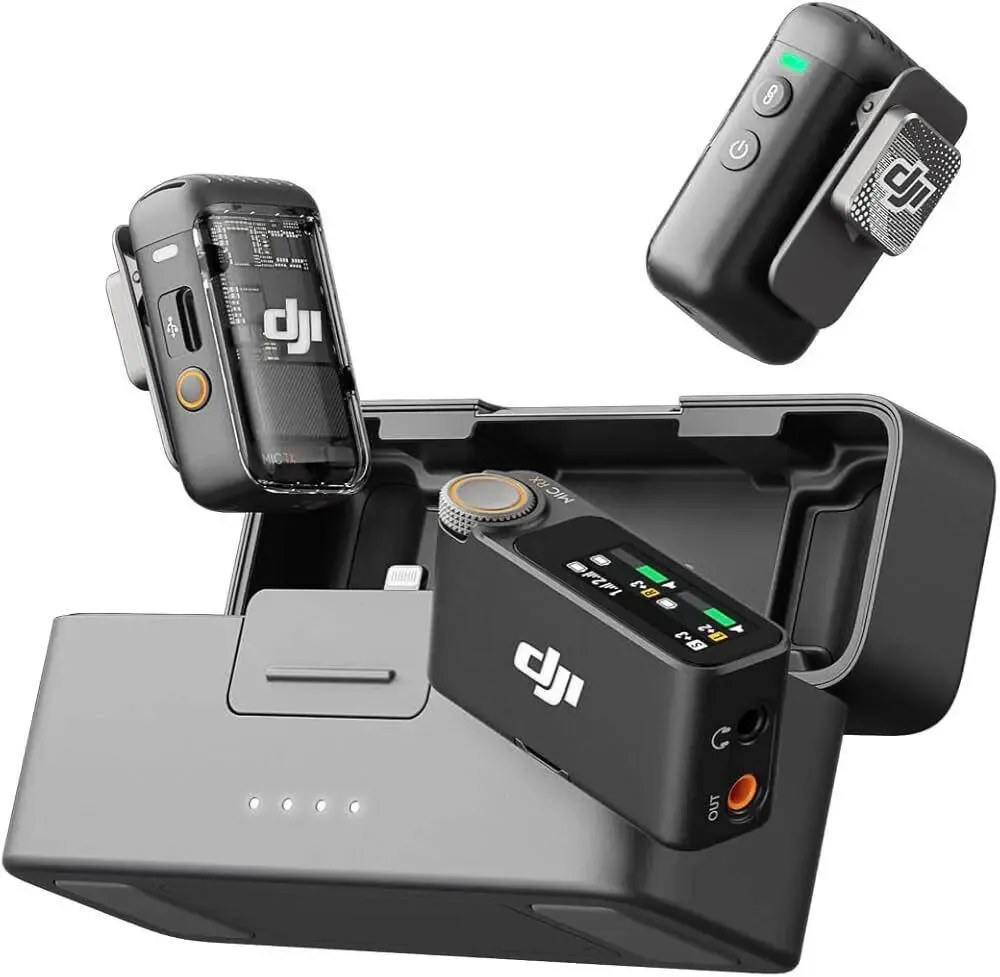 DJI Mic 2 Wireless Microphone Kit - (2 TX + 1 RX + Charging Case)